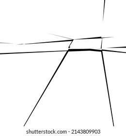 Geschrüttelte, gebrochene, zerbrochene Textur. Drucker, Schatten, Fragmente Muster. Crack, explodiertes Vektorelement