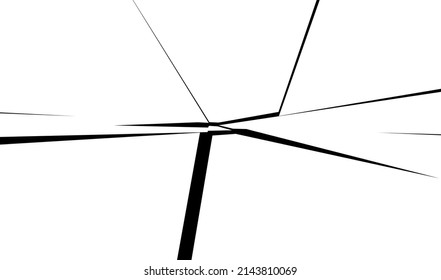 Textura destrozada, fracturada, rota. Esquinas, fragmentos, patrón de fragmentos. Crack, elemento vector explotado