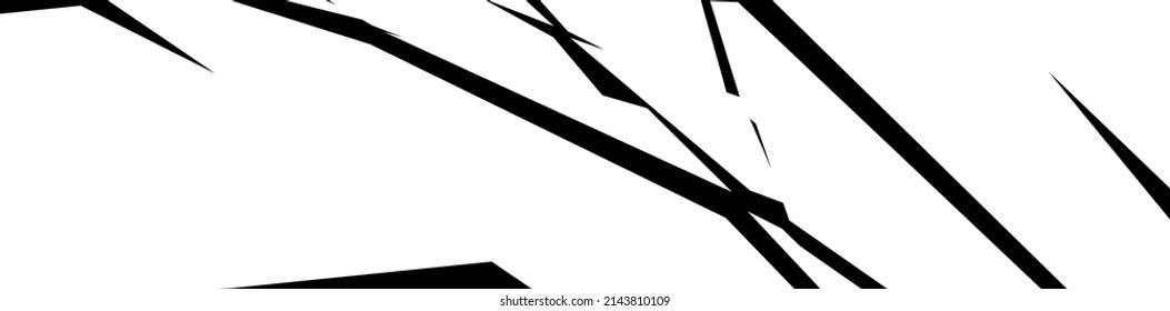 Shattered, fractured, broken texture. Splinters, shards, fragments pattern. Crack, exploded vector element