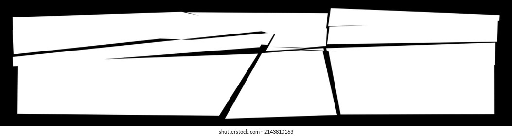 Shattered, fractured, broken texture. Splinters, shards, fragments pattern. Crack, exploded vector element