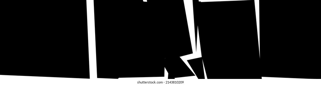 Shattered, fractured, broken texture. Splinters, shards, fragments pattern. Crack, exploded vector element