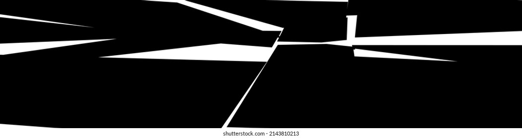 Textura destrozada, fracturada, rota. Esquinas, fragmentos, patrón de fragmentos. Crack, elemento vector explotado