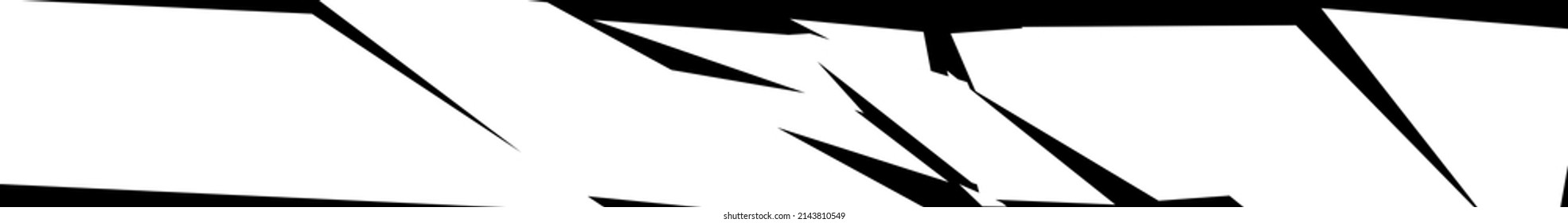 Textura destrozada, fracturada, rota. Esquinas, fragmentos, patrón de fragmentos. Crack, elemento vector explotado