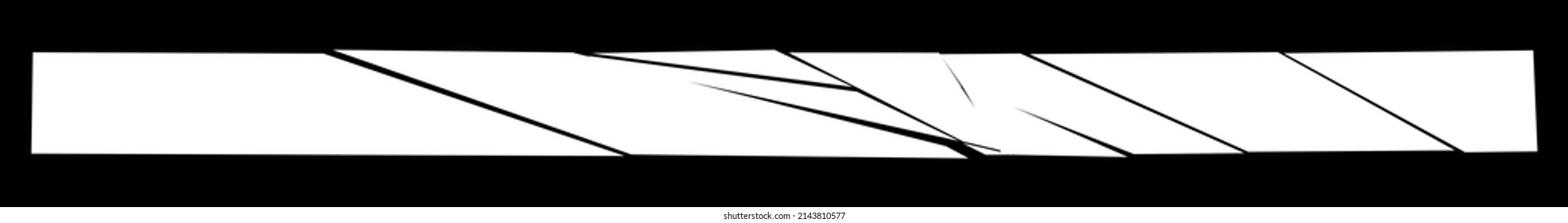 Textura destrozada, fracturada, rota. Esquinas, fragmentos, patrón de fragmentos. Crack, elemento vector explotado