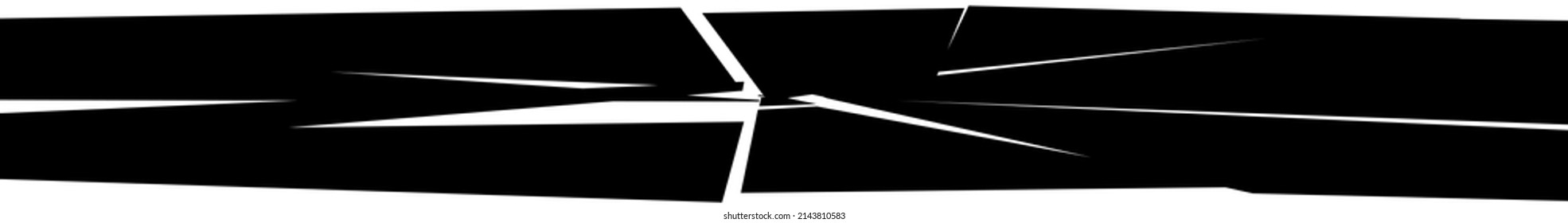 Shattered, fractured, broken texture. Splinters, shards, fragments pattern. Crack, exploded vector element