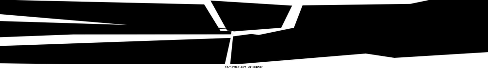Shattered, fractured, broken texture. Splinters, shards, fragments pattern. Crack, exploded vector element