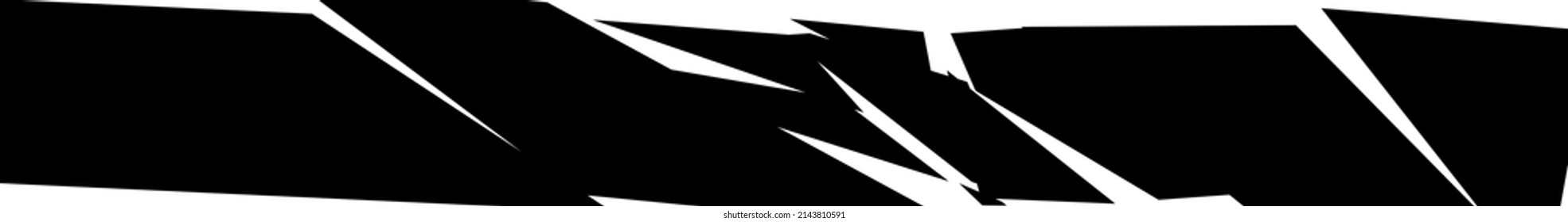 Shattered, fractured, broken texture. Splinters, shards, fragments pattern. Crack, exploded vector element