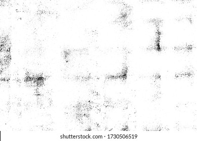 Shattered plaster on cement gypsum painted wall. Flaked exterior city facade. Coarse grunge, worn blocks background. Uneven  surface of loft stone structure. Black white sandstone texture 3d design