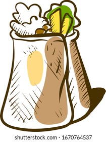 Dibujo de Shauma, ilustración, vector sobre fondo blanco.
