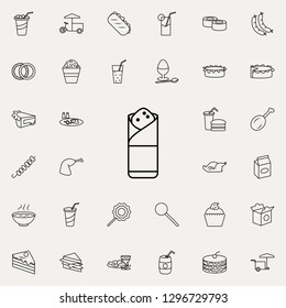 shaurma icon. Fast food icons universal set for web and mobile