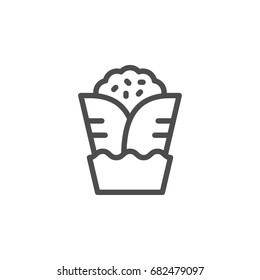 Shaurma line icon
