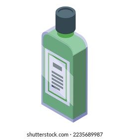 Shave bottle icon isometric vector. Foam beauty. Care cosmetic