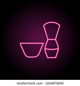 Icono de la escobilla. Línea delgada simple, contorno vectorial de iconos de baño para ui y ux, sitio web o aplicación móvil
