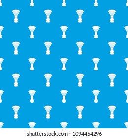Shave brush pattern vector seamless blue repeat for any use