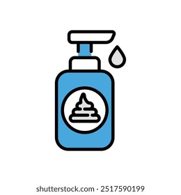 Icono de Vector de crema de afeitar ilustración de stock