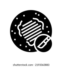 shave excision mole removal glyph icon vector. shave excision mole removal sign. isolated symbol illustration