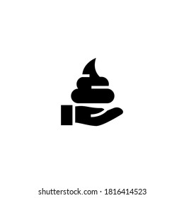 Shave Foam Icon in black flat glyph, filled style isolated on white background