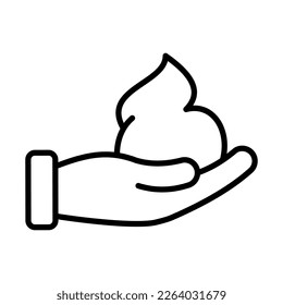Shave Foam Icon Logo Design Vector Template Illustration Sign And Symbol Pixels Perfect