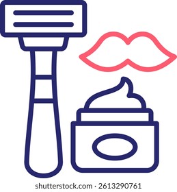 Shave Icon Color Vector Illustration