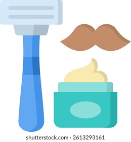 Shave Icon Flat Vector Illustration