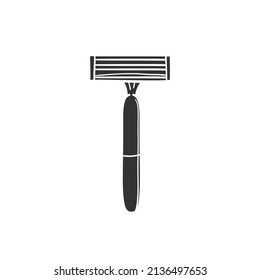 Shave Icon Silhouette Illustration. Personal Hygiene Hair Vector Graphic Pictogram Symbol Clip Art. Doodle Sketch Black Sign.