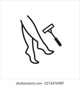 Rasierschenkel-Symbol, Vektorgrafik-Symbol