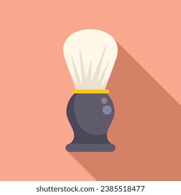 Shave man brush icon flat vector. Fashion design. Craft accessories
