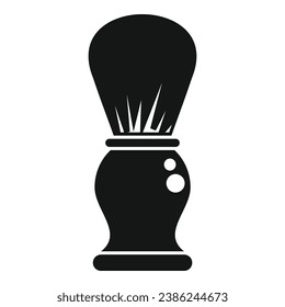 Shave man brush icon simple vector. Fashion design. Craft accessories