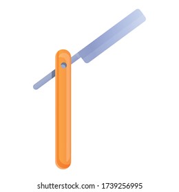 Icono de afeitar. Caricatura del icono del vector de afeitar para el diseño web aislado en fondo blanco