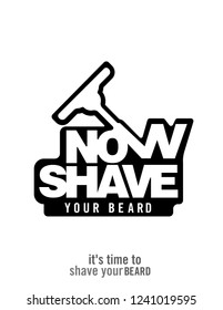 Shave your beard logo 3