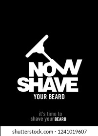 Shave your beard logo 4
