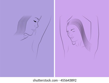 shaved armpit icons