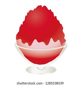 A shaved ice