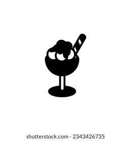 shaved ice vector type icon