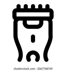 shaver for beauty icon using line style