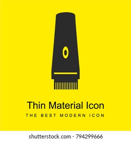 Shaver bright yellow material minimal icon or logo design