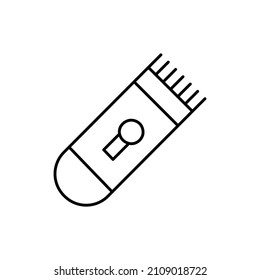 shaver electric icon in black line style icon, style isolated on white background