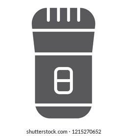 Shaver glyph icon, cut and barber, hair clipper sign, vector graphics, a solid pattern on a white background, eps 10.