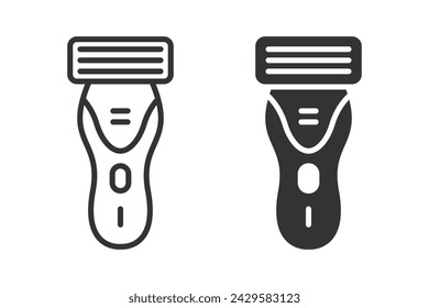 Shaver Icon Isolated On A  White Background.