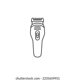 Shaver icon in line style icon, isolated on white background