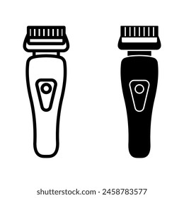 Shaver icon. sign for mobile concept and web design color editable