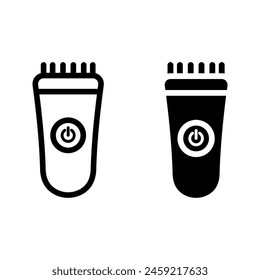 Shaver icon. sign for mobile concept and web design color editable