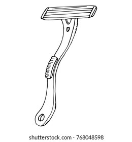 Shaver. Safety razor. Vector illustration.