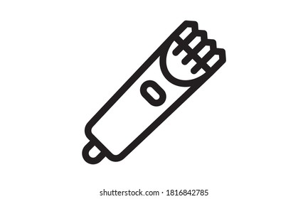 Shaver symbol hair clipper icon Created For Mobile, Web, Decor, Print Products, Applications. Black icon isolated.