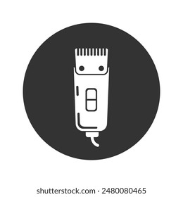 Shaver symbol hairclipper icon flat sign vector