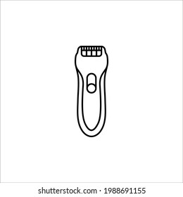 Shaver symbol hairclipper icon. Simple element illustration.  Can be used for web and mobile on white background.