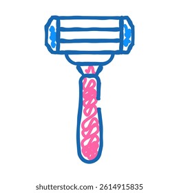 shaver tool doodle icon sketch vector. shaver tool sign. isolated symbol illustration