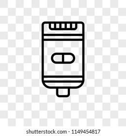 Shaver vector icon on transparent background, Shaver icon