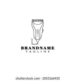 Rasiercartoon-Logo-Design Moderne Vektorgrafik