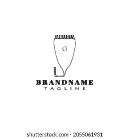 shavers cartoon logo icon design template modern vector cute